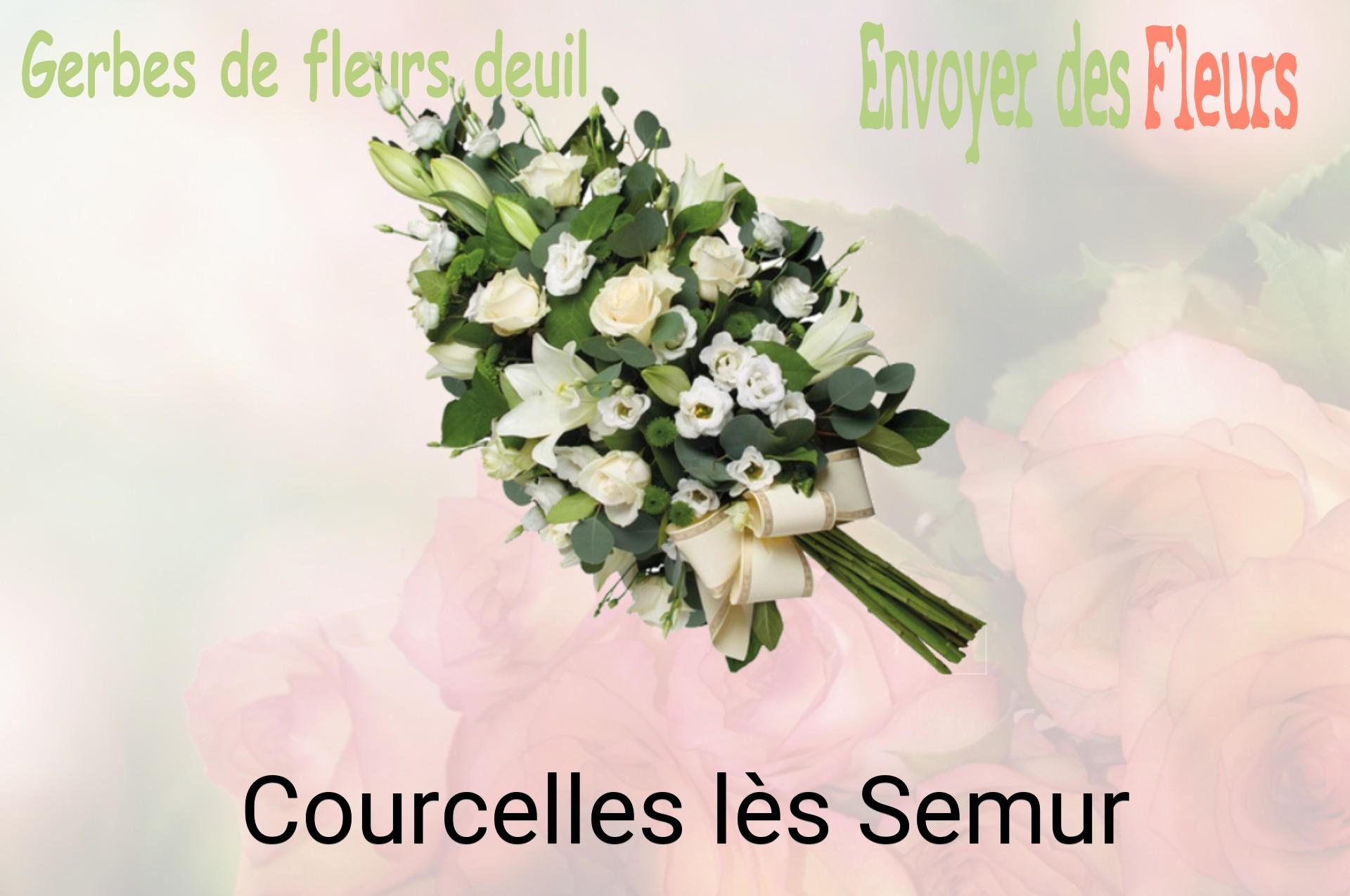 Gerbe de fleurs de deuil livrée à Courcelles-lès-Semur